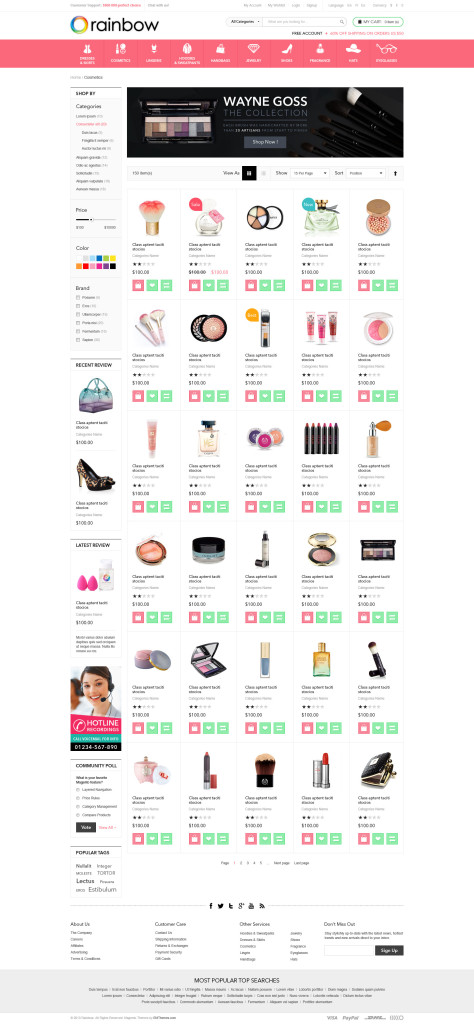 Product list page 1